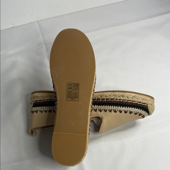 Chico's Tan Espadrille Flats with Jute Sole - Picture 8 of 8